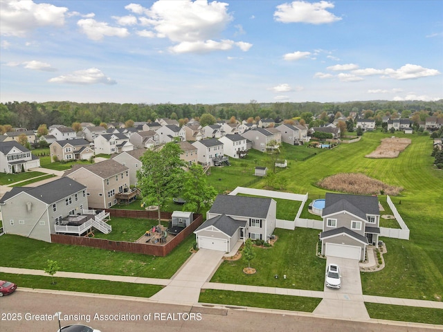 1123 Chesham Ln, Grand Ledge, MI 48837 - aerial view of residential area