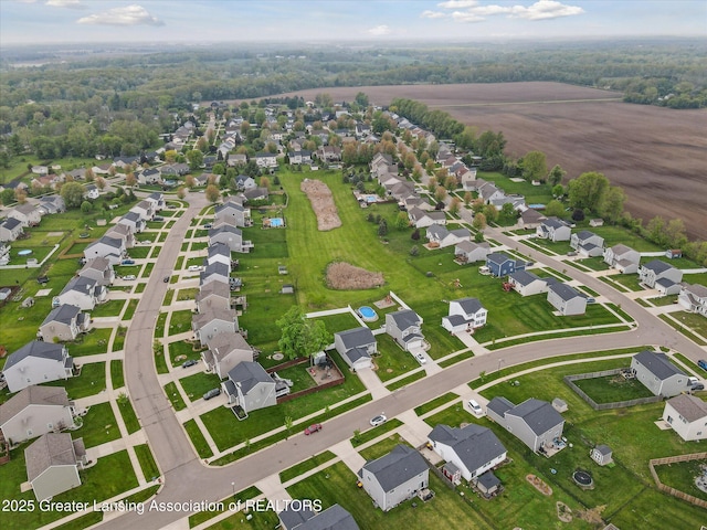 1123 Chesham Ln, Grand Ledge, MI 48837 - aerial overview of property's location with nearby suburban area