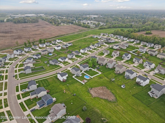 1123 Chesham Ln, Grand Ledge, MI 48837 - aerial view of property and surrounding area featuring nearby suburban area
