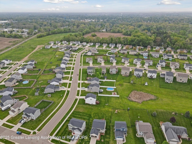 1123 Chesham Ln, Grand Ledge, MI 48837 - aerial overview of property's location with nearby suburban area