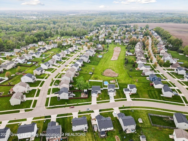 1123 Chesham Ln, Grand Ledge, MI 48837 - aerial view of property's location with nearby suburban area