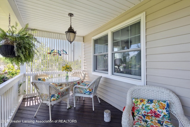 12898 Walker Rd, Leslie, MI 49251 - view of wooden deck