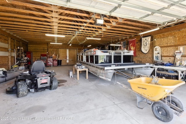 12898 Walker Rd, Leslie, MI 49251 - view of garage