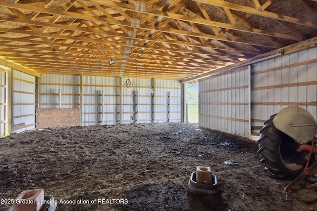 12898 Walker Rd, Leslie, MI 49251 - misc room with a garage