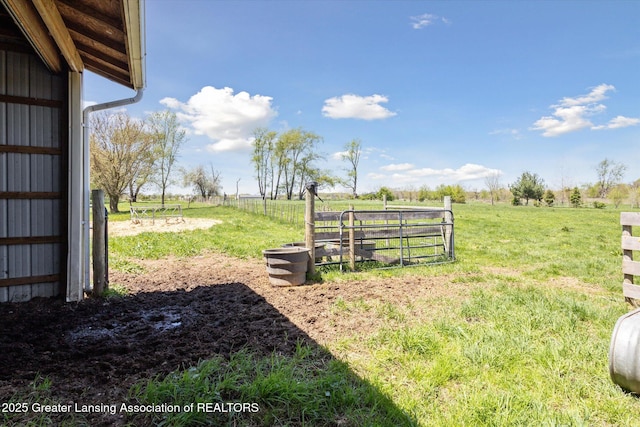 12898 Walker Rd, Leslie, MI 49251 - view of grassy yard featuring a view of countryside