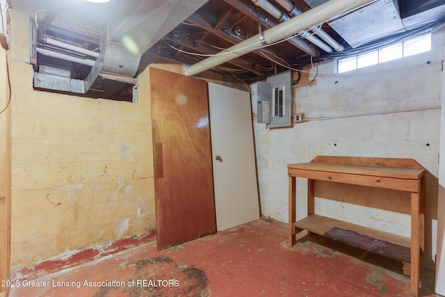 635 Division St, East Lansing, MI 48823 - below grade area featuring electric panel