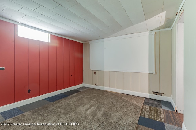 635 Division St, East Lansing, MI 48823 - below grade area featuring baseboards