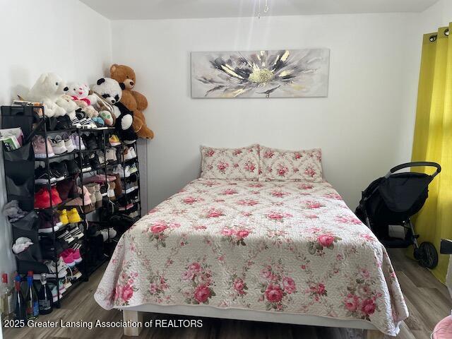 6157 W Stoll Rd, Lansing, MI 48906 - bedroom featuring wood finished floors