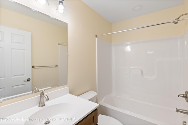4205 Glenburne Blvd, Lansing, MI 48911 - bathroom with toilet, shower / washtub combination, and vanity