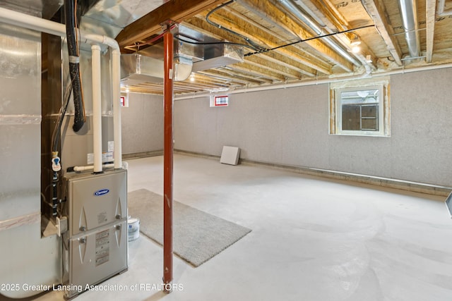 4205 Glenburne Blvd, Lansing, MI 48911 - below grade area featuring heating unit