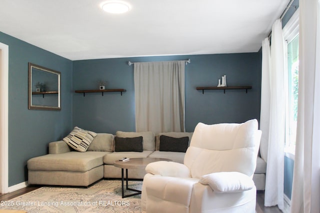 14275 Webster Rd, Bath, MI 48808 - living room with wood finished floors and baseboards