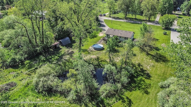 7319 E 5th Point Highway, Eaton Rapids, MI 48827 - aerial view of property and surrounding area