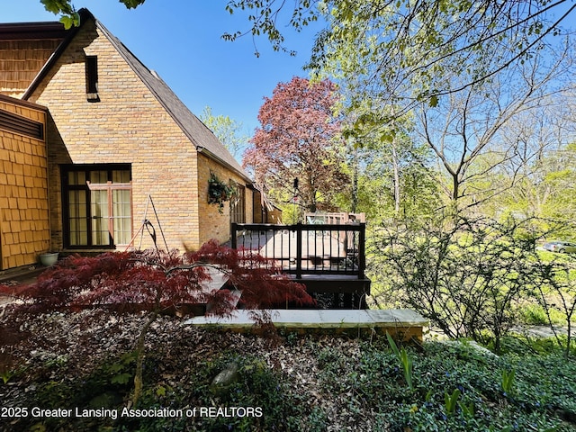 812 Dryer Farm Rd, Lansing, MI 48917 - view of yard with a deck