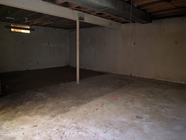 5650 Hughes Rd, Lansing, MI 48911 - view of unfinished basement