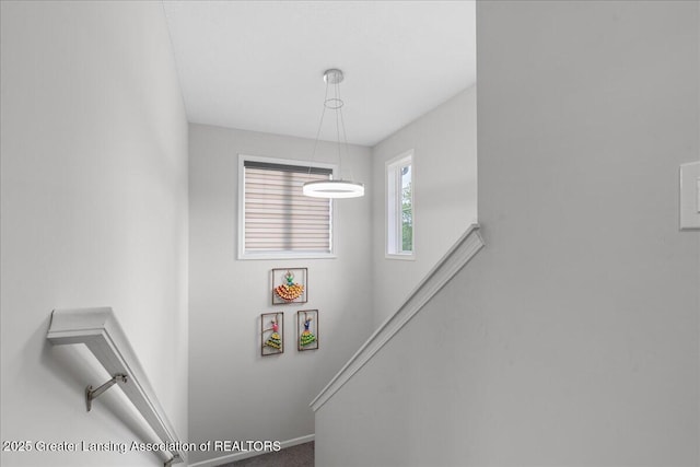 5651 Copper Creek Dr, Haslett, MI 48840 - staircase with baseboards