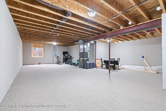 5651 Copper Creek Dr, Haslett, MI 48840 - basement featuring heating unit