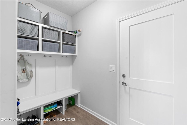 5651 Copper Creek Dr, Haslett, MI 48840 - mudroom with wood finished floors and baseboards