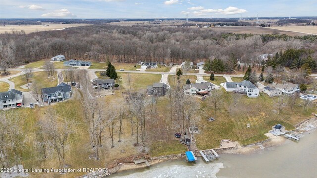 9671 Lakeside Dr, Perrinton, MI 48871 - aerial overview of property's location