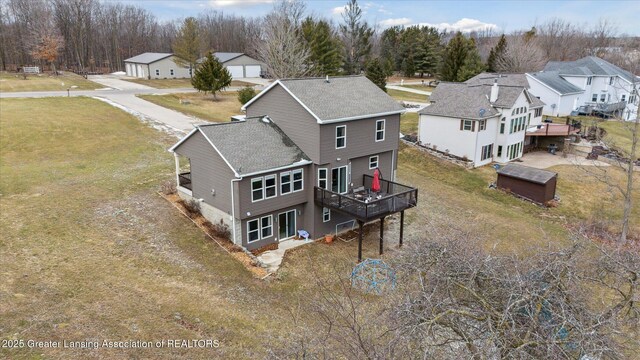 9671 Lakeside Dr, Perrinton, MI 48871 - aerial view of residential area