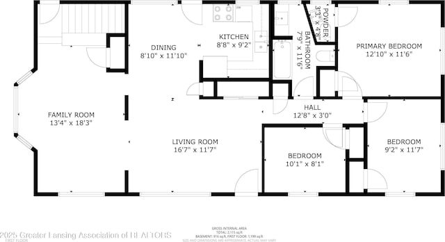 5120 Wardcliff Dr, East Lansing, MI 48823 - home floor plan
