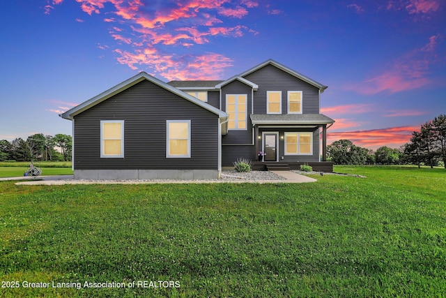 4535 Harper Rd, Holt, MI 48842 - traditional-style house with a lawn