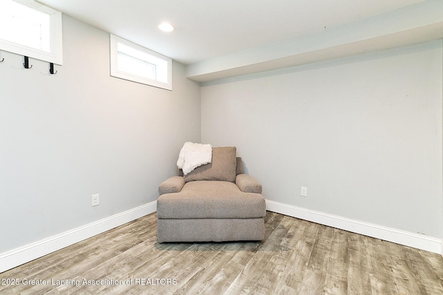 2531 Dillingham Ave, Lansing, MI 48906 - living area with wood finished floors, baseboards, and recessed lighting