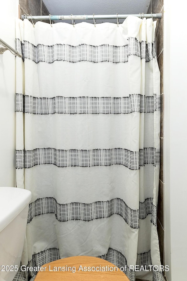 2531 Dillingham Ave, Lansing, MI 48906 - bathroom with a shower with shower curtain
