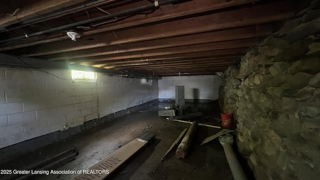 413 Meeker St, Leslie, MI 49251 - view of unfinished basement