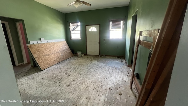 413 Meeker St, Leslie, MI 49251 - entryway featuring plenty of natural light and ceiling fan