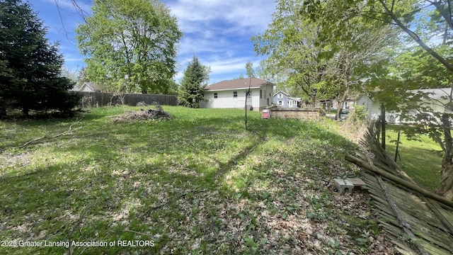 413 Meeker St, Leslie, MI 49251 - view of yard