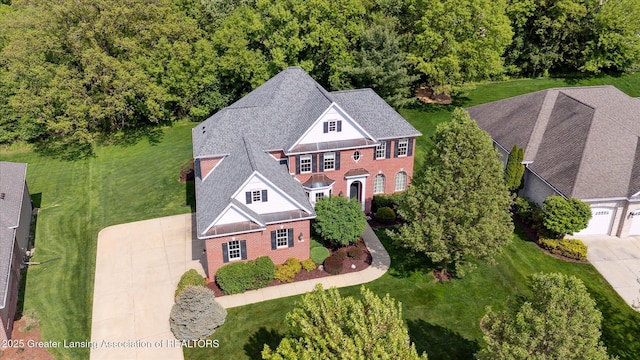view from above of property