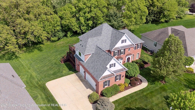 view from above of property
