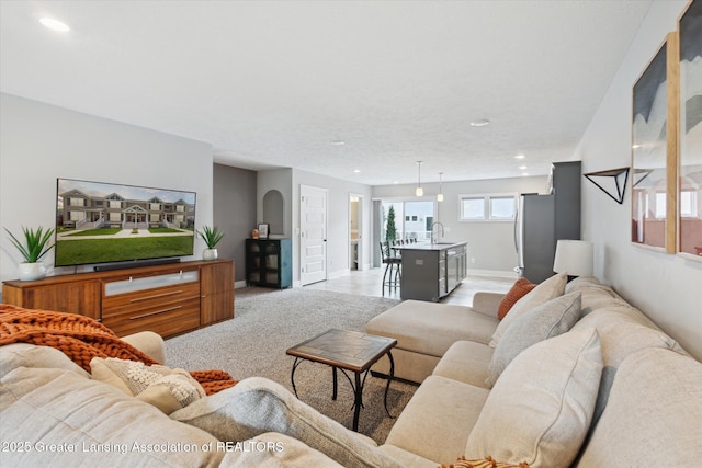 3842 Fossum Ln, Okemos, MI 48864 - living room with recessed lighting and baseboards