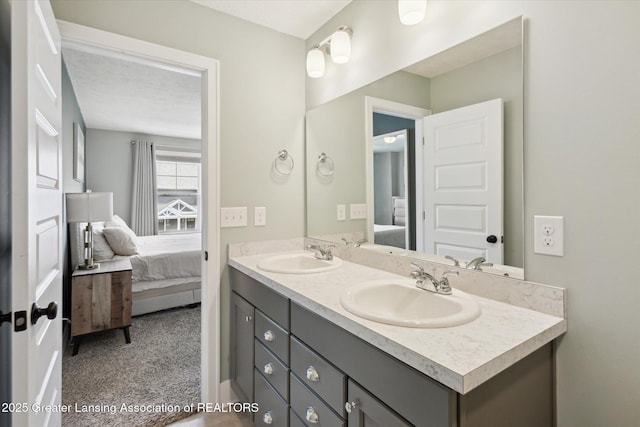 3842 Fossum Ln, Okemos, MI 48864 - ensuite bathroom with double vanity