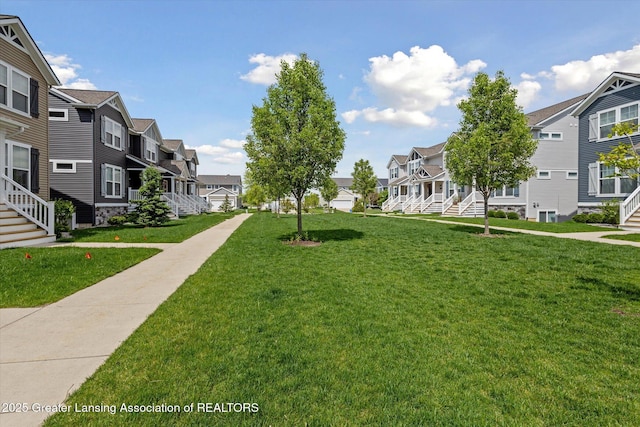 3842 Fossum Ln, Okemos, MI 48864 - view of home's community featuring a residential view and a lawn