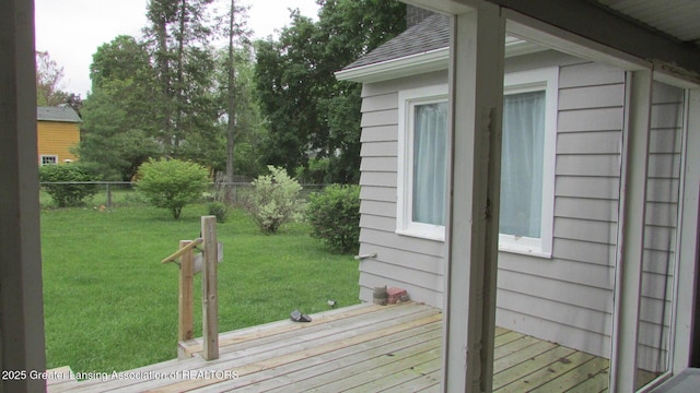 745 Roosevelt St, Mason, MI 48854 - view of wooden terrace