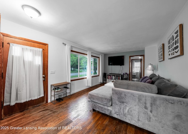 2018 Cooper Ave, Lansing, MI 48910 - living room with wood finished floors