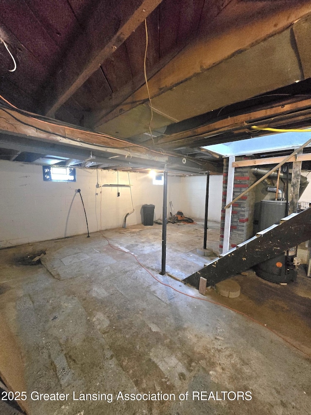 1427 Sheldon St, Lansing, MI 48906 - below grade area with water heater