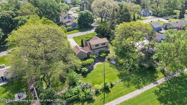 224 S Grace St, Lansing, MI 48917 - aerial view of property's location featuring nearby suburban area