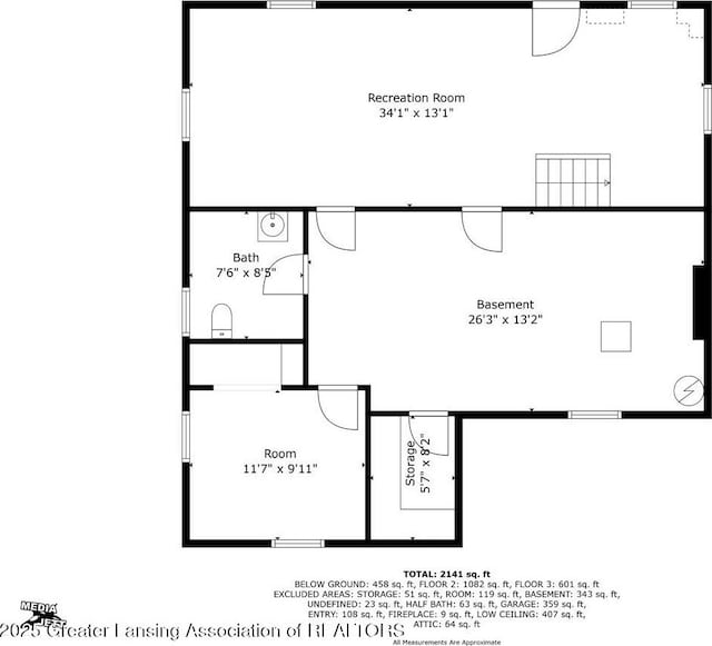 224 S Grace St, Lansing, MI 48917 - room layout