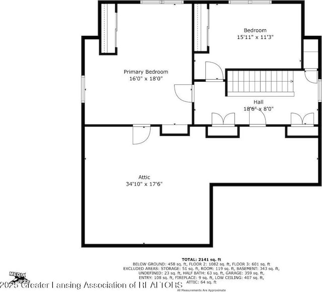 224 S Grace St, Lansing, MI 48917 - home floor plan