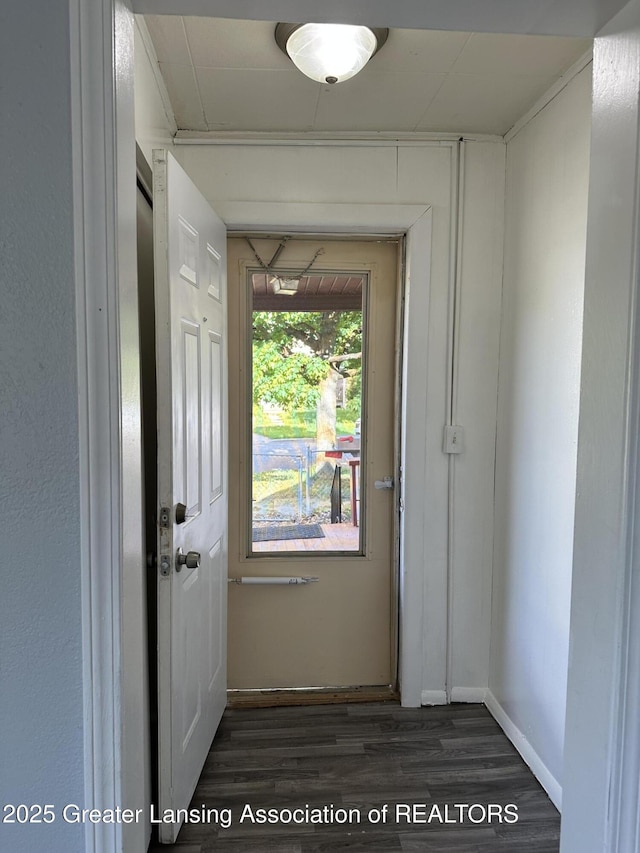 312 Jones St, Lansing, MI 48912 - doorway featuring dark wood-style flooring