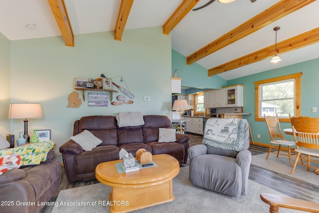 6391 Lakeshore Dr, Lakeview, MI 48850 - living area featuring wood finished floors