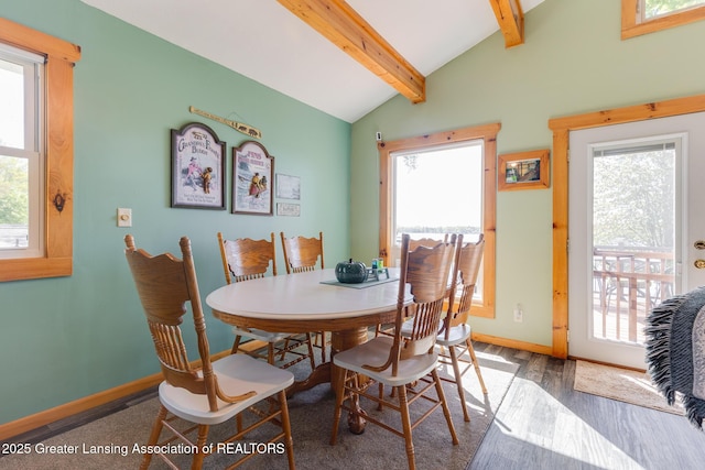 6391 Lakeshore Dr, Lakeview, MI 48850 - dining room with wood finished floors and baseboards