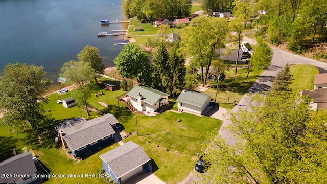 6391 Lakeshore Dr, Lakeview, MI 48850 - bird's eye view of a large body of water