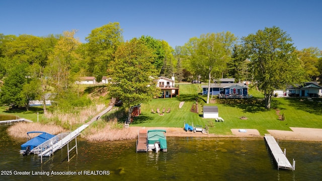 6391 Lakeshore Dr, Lakeview, MI 48850 - dock with a water view