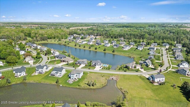 4150 Stillbrook Ln, Dewitt, MI 48820 - aerial view of property's location with a nearby body of water and nearby suburban area