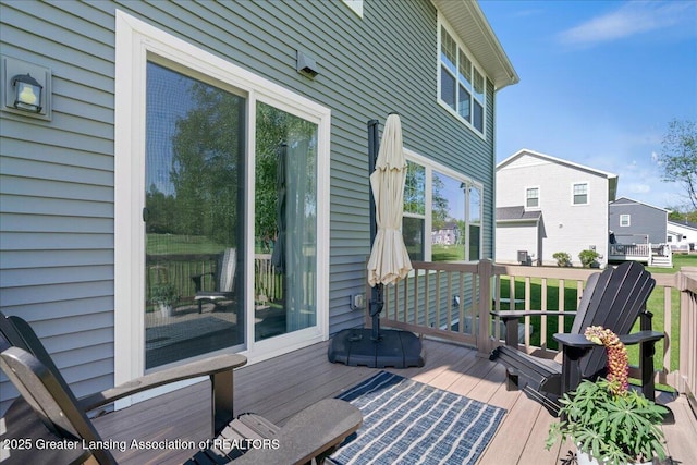 4150 Stillbrook Ln, Dewitt, MI 48820 - view of wooden terrace