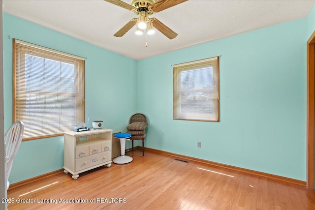 3720 Lott Ave, Holt, MI 48842 - office with plenty of natural light, wood finished floors, baseboards, and ceiling fan