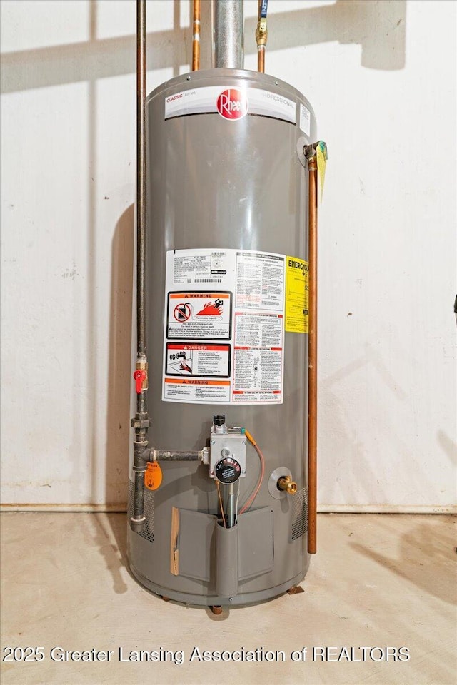 3720 Lott Ave, Holt, MI 48842 - utility room with gas water heater